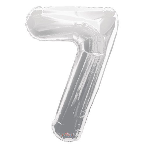 Kaleidoscope Foil Balloon Jumbo #7 34" Solid Silver
