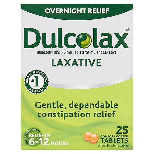Dulcolax Tablets Overnight Relief 5 Mg Laxative