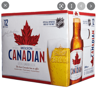 Molson Canadian Lager Beer - 12pk/11.5 Fl Oz Bottles
