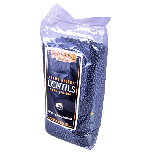 Timeless Lentils, 100% Organic, Black Beluga 16 Oz