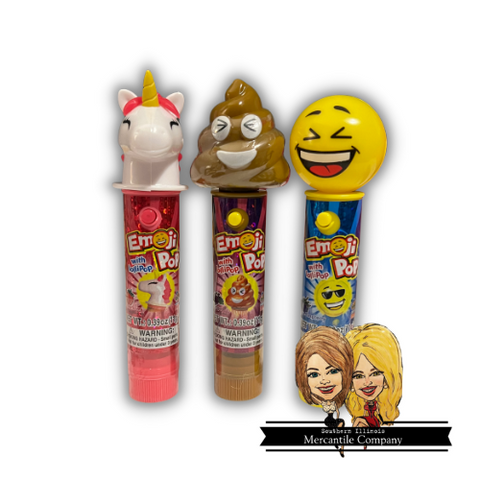 Kidsmania Emojipop, With Lollipop, Blue Raspberry