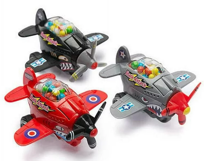 Kidsmania Shark Attack Candy Filled Toy Plane 3 Oz