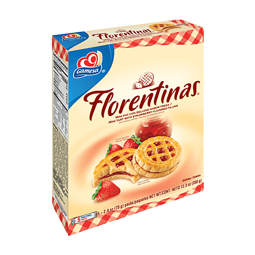Gamesa Florentinas Mini Strawberry Tart Cookies 12.3 Oz. Box