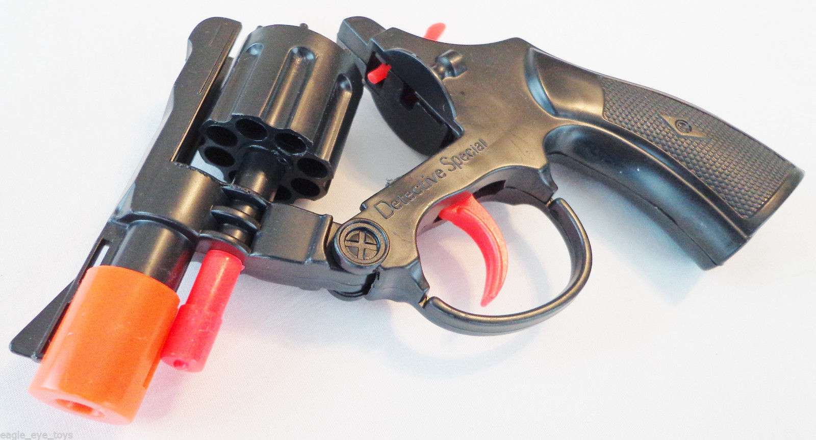 Military Police Guns 2X Snub-nosed Revolver Detective Cap Gun Toy Pistol