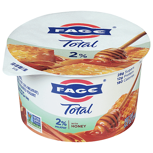 Fage Total Yogurt, Greek, Lowfat, Strained, With Honey