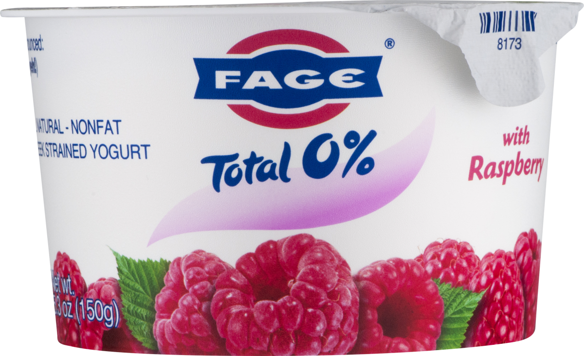 Fage Total Yogurt, Greek, Nonfat, Strained, With Raspberry