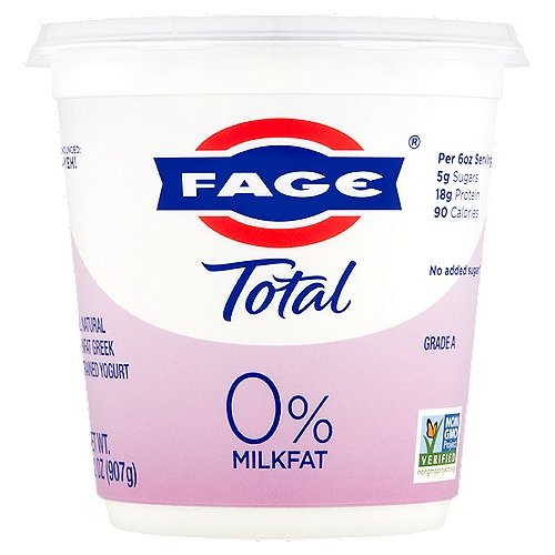 Fage Total Nonfat Greek Strained Yogurt 32 Oz