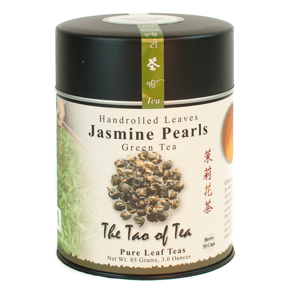 The Tao of Tea Hand Rolled Leaves Green Jasmine Pearls, 3 Oz (85 G)