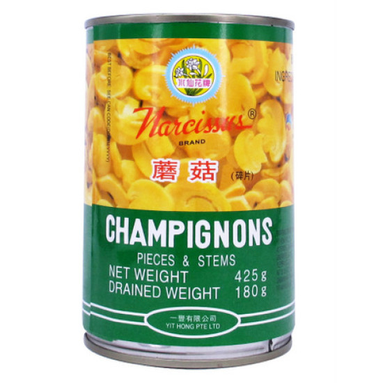 Narcissus Mushrooms Pieces & Stem 425g