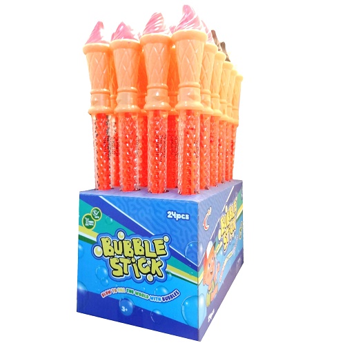 Toy Bubble Sticks Ice Cream Asst Clrs-whole
