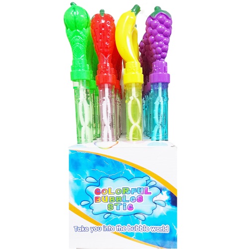 Toy Bubble Sticks Fruit Asst Clrs-whole