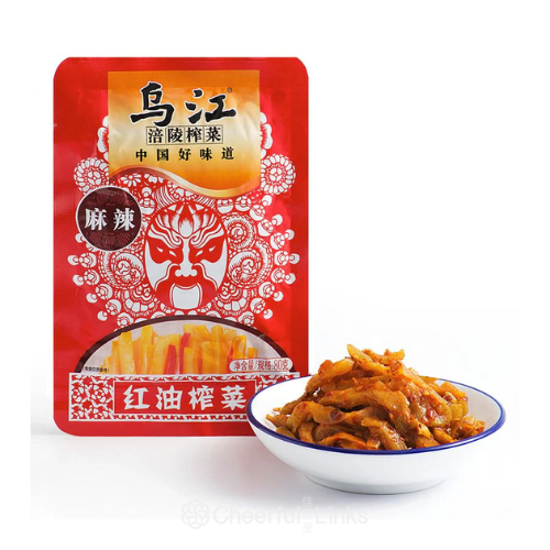 乌江 Wu Jiang WuJiang Hot And Spicy Mustard Tuber 80g烏江紅油榨菜