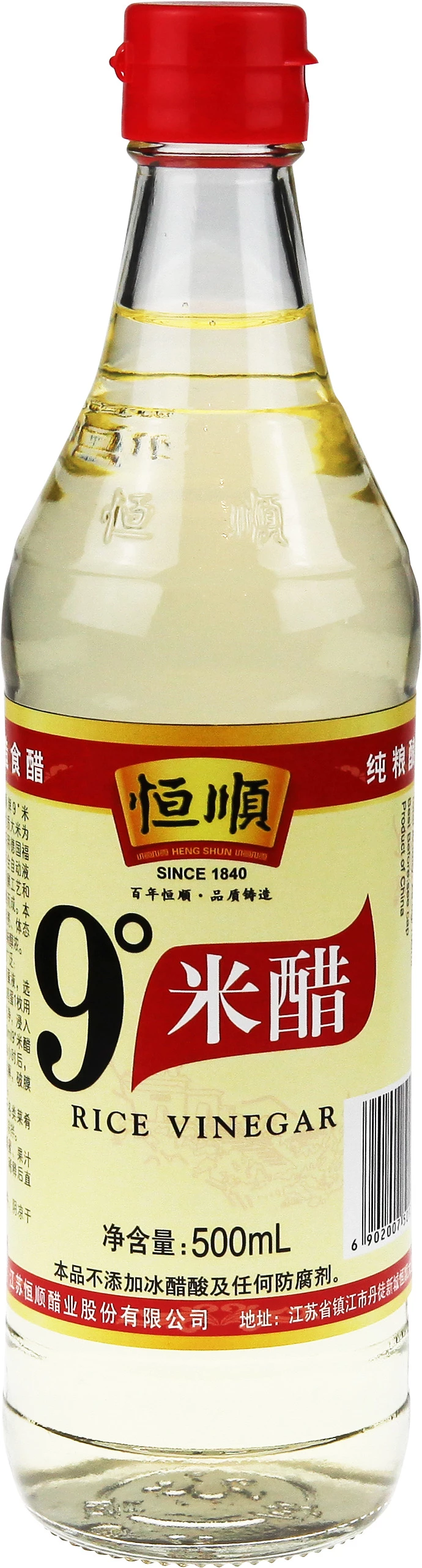 Heng Shun 9° Rice Vinegar 500ml