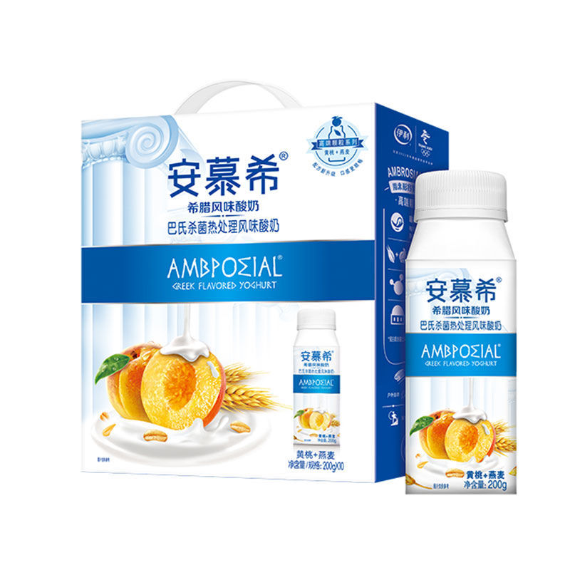 AMX Greek-style Yogurt Peach & Oat Flavor 200g*10