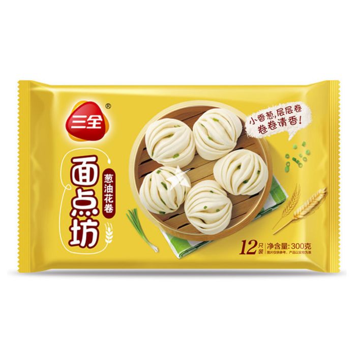 Sanquan 三全蔥油花卷 12 Pieces 300g