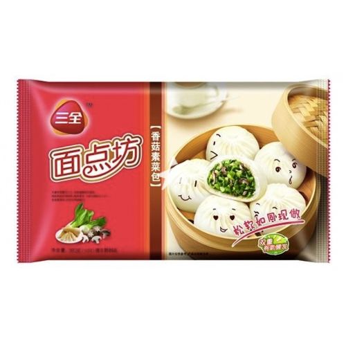 Sanquan 三全面点坊香菇素菜包 10 Pieces 360g