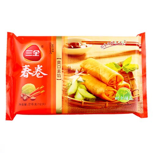 Sanquan 三全素馅春卷 216g