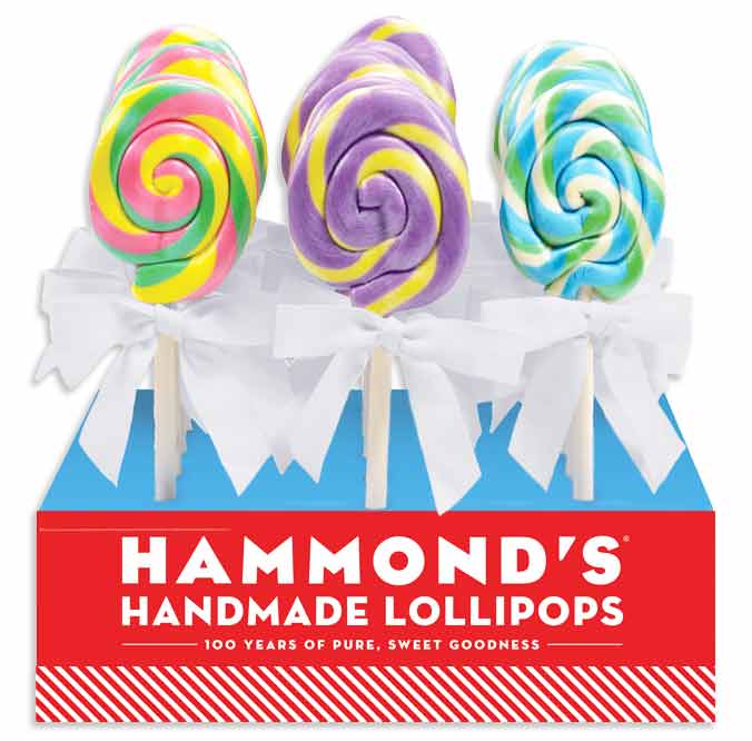 Hammonds Easter Egg Lollipops (pnk Lmnade Grape Cttn Cndy)