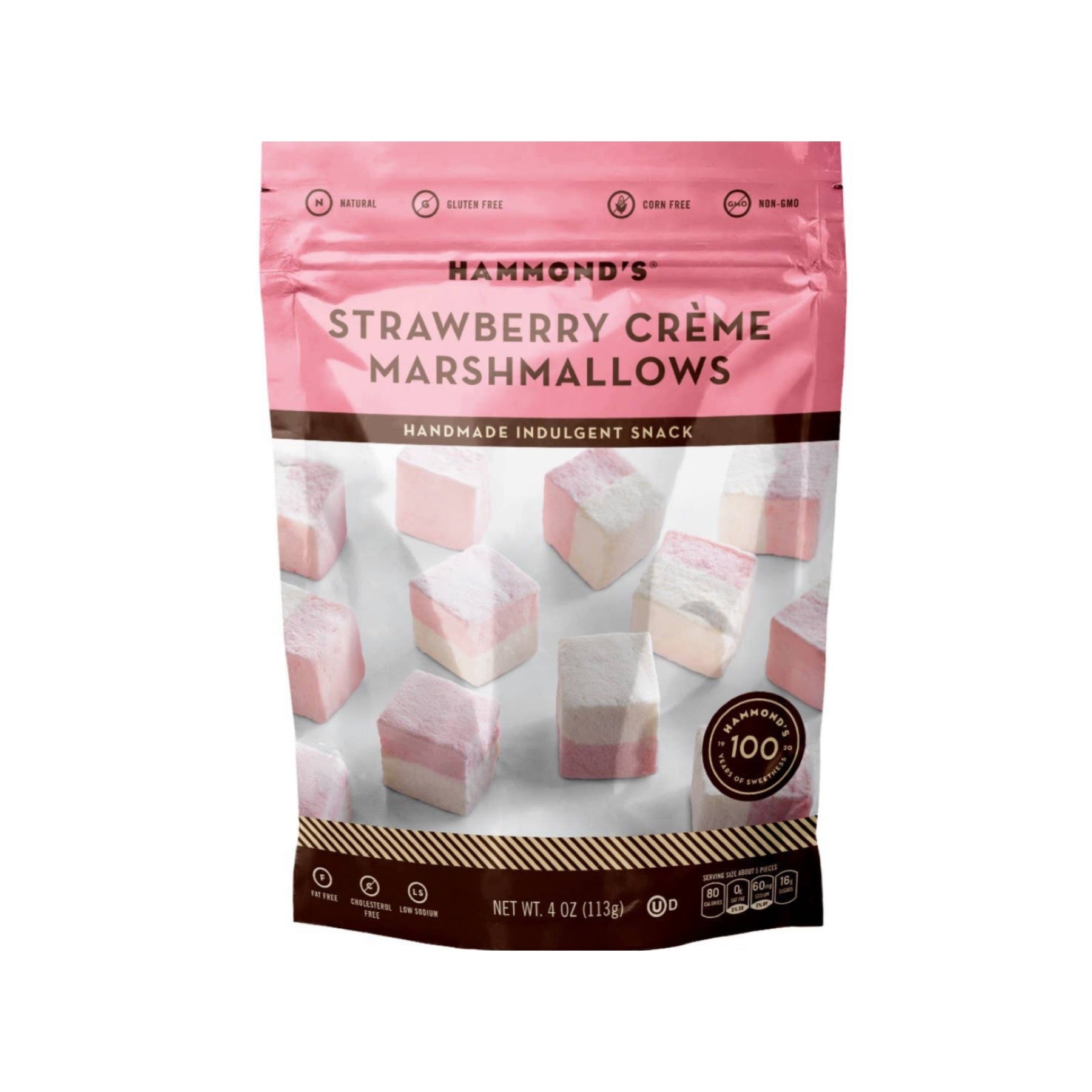 Hammond's Strawberry Creme Marshmallows 4oz