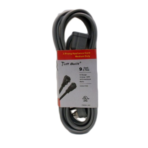 T.B 3-Prong Appliance Cord Md Duty 9ft-whole