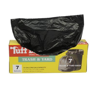 Tuff Built Trash Bag Black 33 Gal 7 Ct X