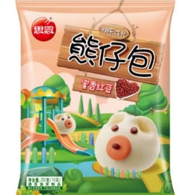 思念蜜香红豆熊仔包10个入300g/Synear Mini Bear Buns 10pcs 300g