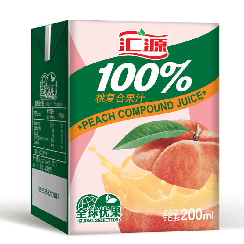 Beauty Corner 自营】中国汇源100% 桃汁 200ml 浓缩果汁维生素饮料