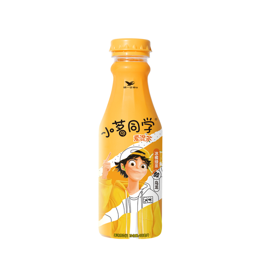 统一 Unif 统一小茗同学冰橘绿茶480ml Kumquat Green Tea