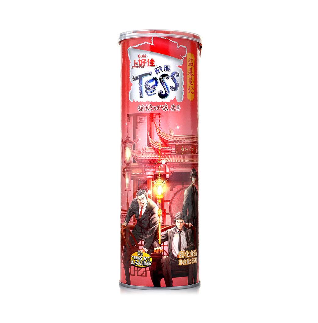 Tess Чипсы Toss С Остро-сладким Вкусом Oishi, 85 Г