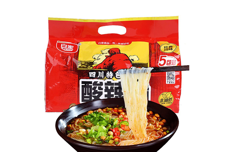 Baijia Chenji's Instant Vermivelli Hot & Sour Flavour 5packs 540g
