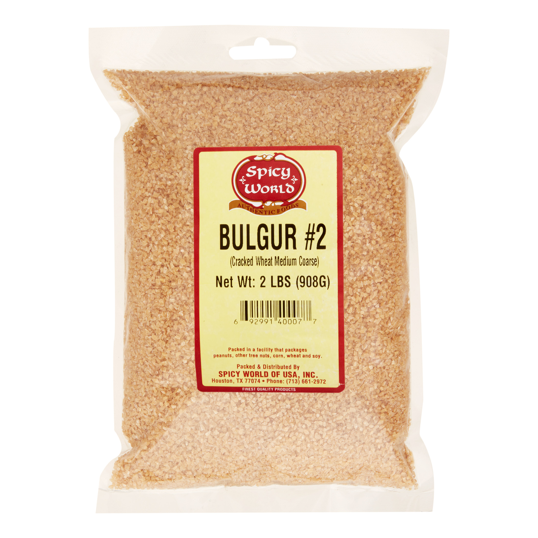Spicy World Bulgur Cracked Wheat Medium #2 2 Lb
