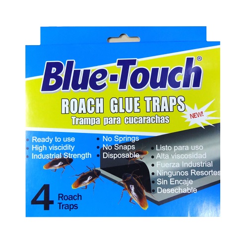 6072 - Blue-Touch Roach Glue Traps - 4 Pack - BOX