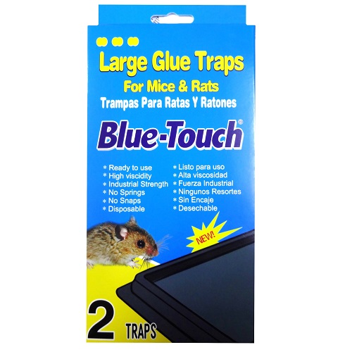 Blue-Touch Mice & Rats Glue Trps 2pk Lg-whole