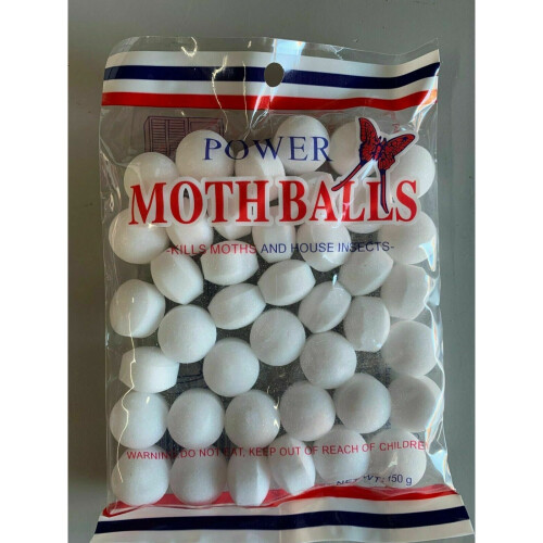 50x Round Moth Discs Oval MothBalls Clothes Kills Moths Larvae & Eggs