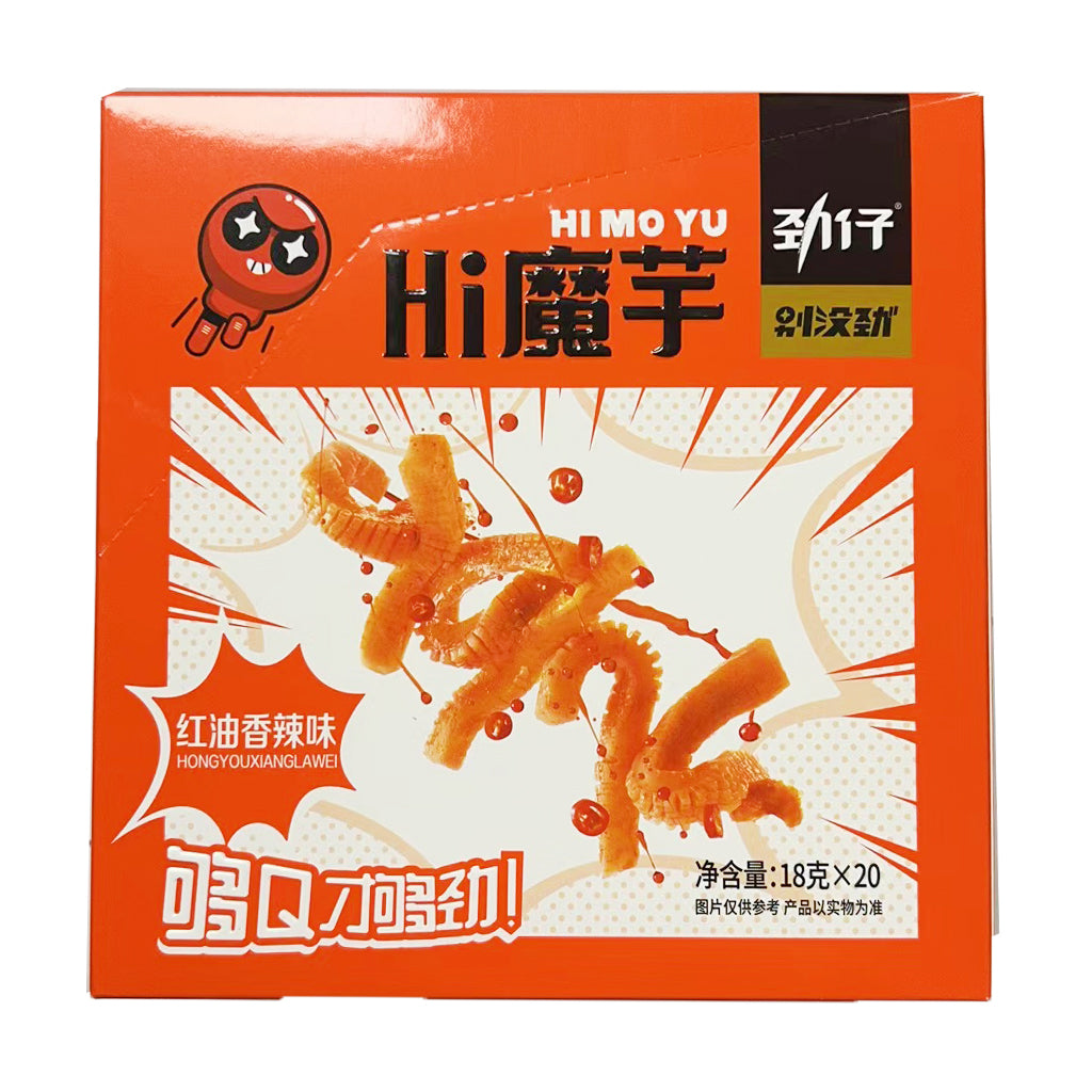 Hiyou 劲仔 Hi魔芋 红油麻辣味 18g*20 JZ Konjac Spicy Flavor