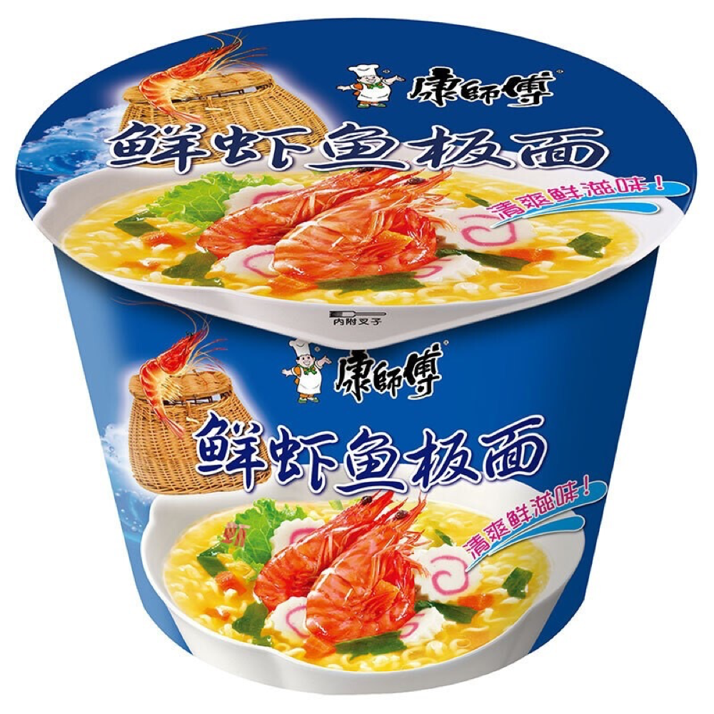 康师傅 鲜虾鱼板味/Seafood Flavour Instant Noodle 101G