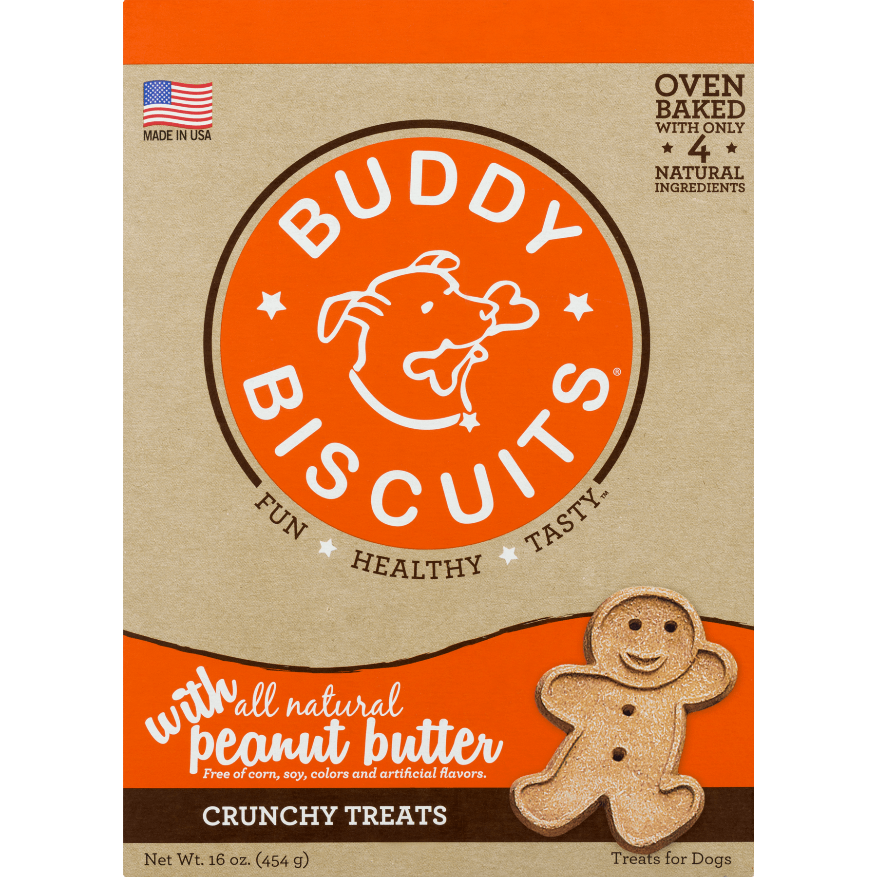 Buddy Biscuits Oven Baked Crunchy Peanut Butter Dog Treats