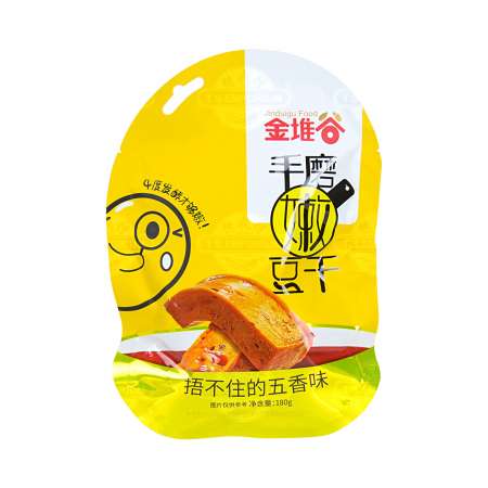 Jinduigu Food Hand Made Tender Tofu Snack Five Spices Flavor 180g