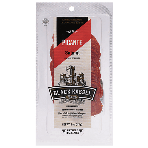 Black Kassel Dry Aged Picante Salami 4 Oz