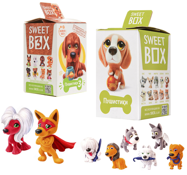 Sweet-box Fluffies Dogs 12X10 X 10 Gr