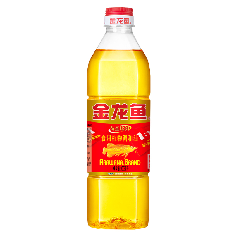 Fruits Jinlongyu Golden Ratio Vegetable Oil Blend, 900ml X4Pack