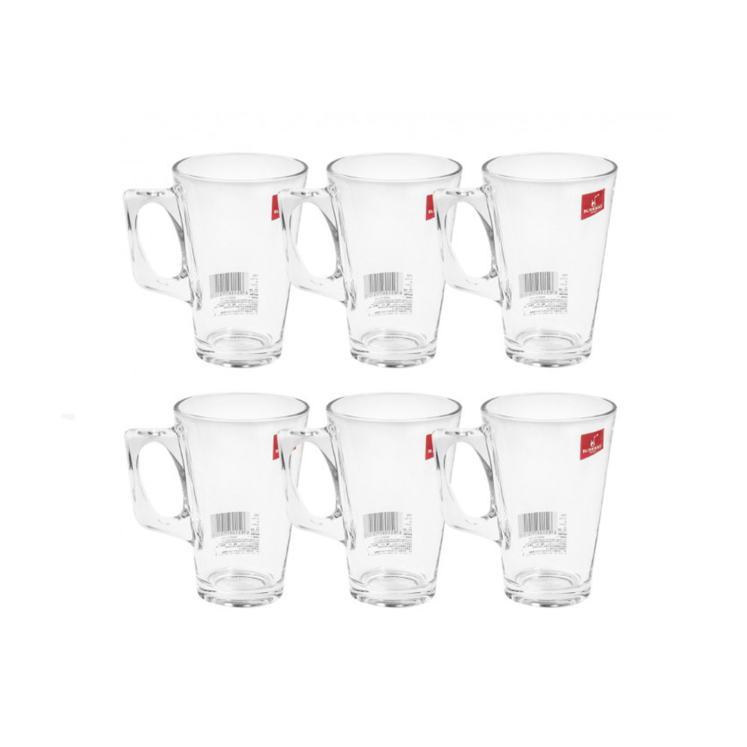 Blingmax BlinkMax Glass Tea Cup, 240 Liter, 6 Pieces