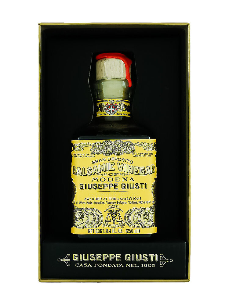 Giuseppe Giusti 4 Gold Medals "Quarto Centenario" Cube With Box Balsamic Vinegar De Modena 8.4oz