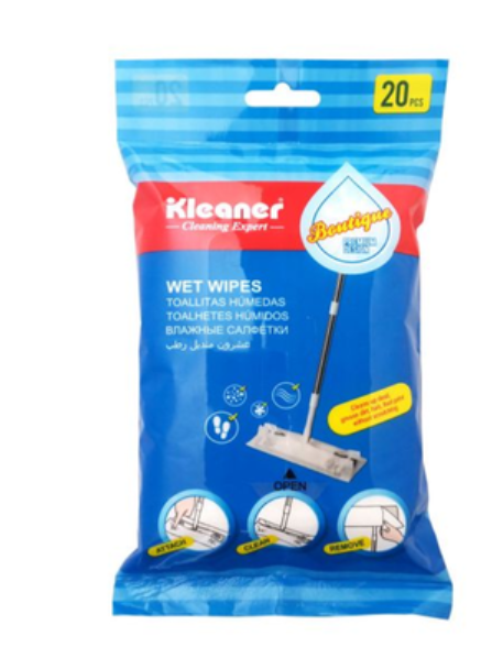 Kleaner Mop Replacement Wet Paper, 20 Pcs