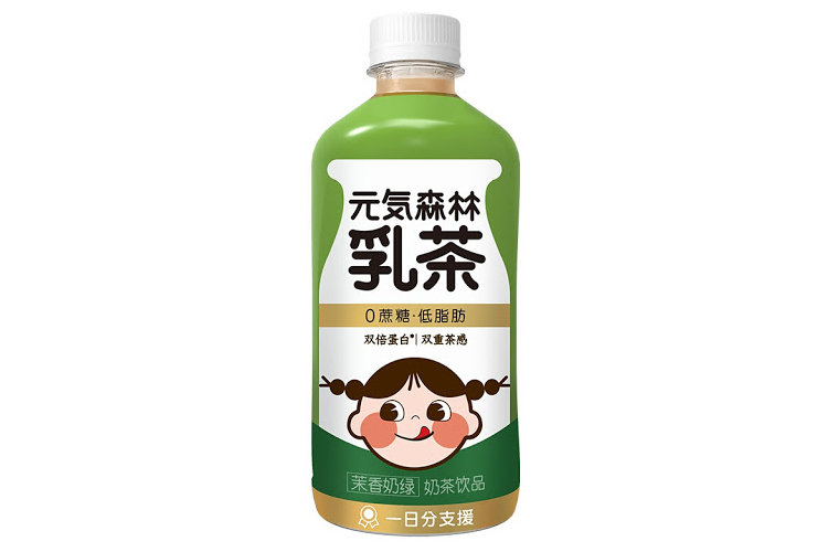 元气森林 Chi Forest 元气森林奶绿乳茶450ml GKF Jasmine Milk Tea