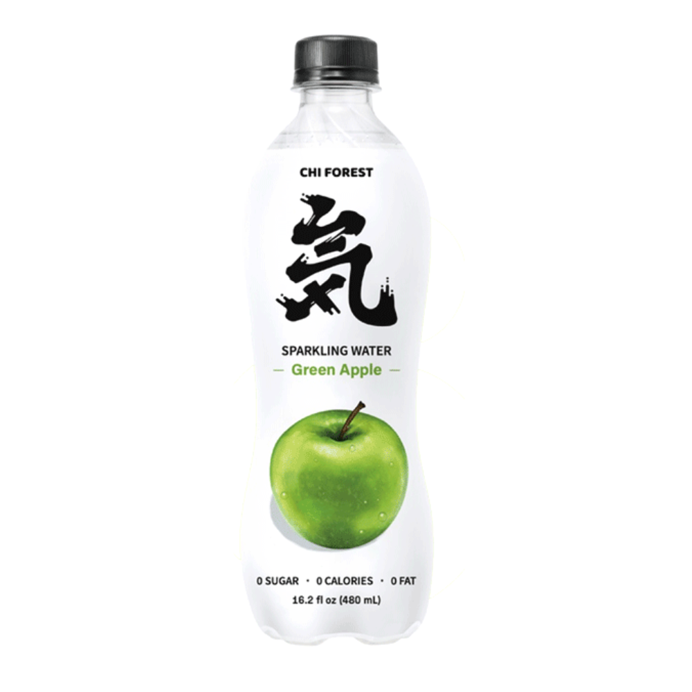 Genki Forest Sparkling Water Green Apple Flavor 480ml