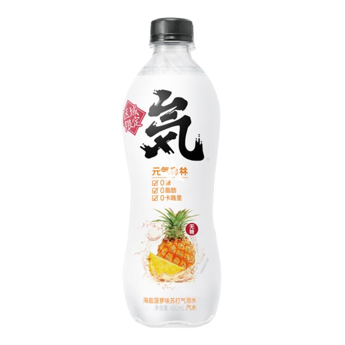 Genki Forest - 元气森林 元気森林蘇打氣泡水 海鹽菠蘿味 480ml