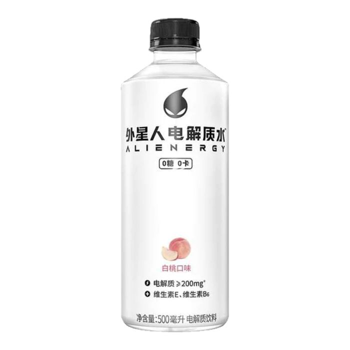 YuanQiSenLin Genki Forest Alienergy Sports Drink White Peach Flavour 500ml