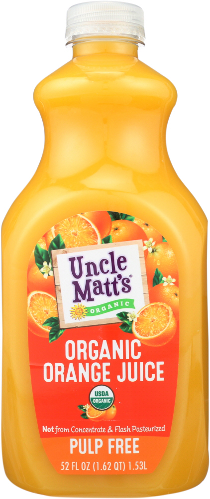 Uncle Matt's Organic Pulp Free Orange Juice - 52 Fl Oz