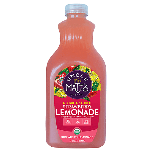 Uncle Matt's Organic No Sugar Added Strawberry Lemonade